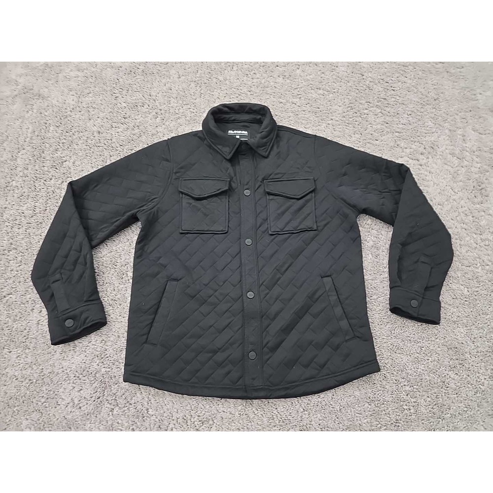 Dakine Quilted Shacket Mens M Black Snap Up Lightweight Utility Outdoor